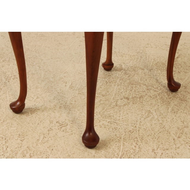 Pair Stickley Cherry Drop Lead Living Room End Tables For Sale - Image 12 of 18