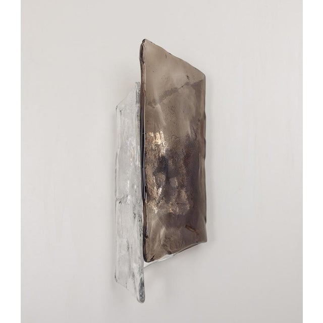 1970s Large Murano Glass Sconce Wall Light attributed to Kalmar, Austria, 1970s For Sale - Image 5 of 9