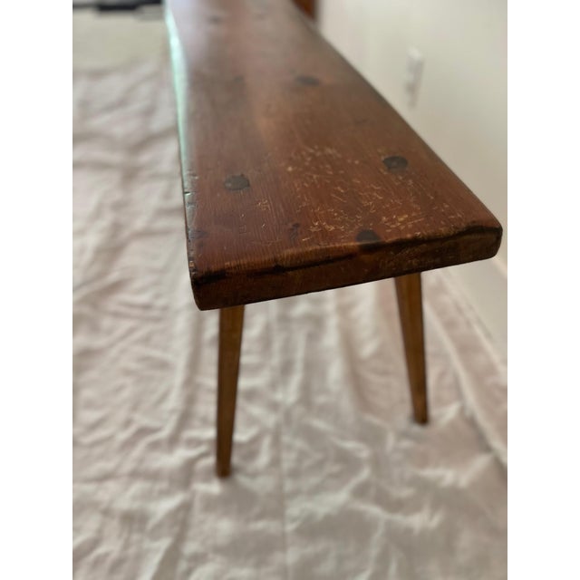 1950s 1950s 6-Legged Bench For Sale - Image 5 of 6