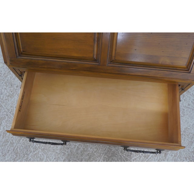 1980s Ethan Allen Country French Pine Slant Front Desk For Sale - Image 5 of 18