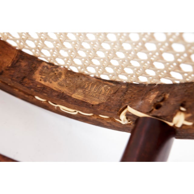 Beige Vintage Bentwood Desk Chair, Austria, 1930s For Sale - Image 8 of 10