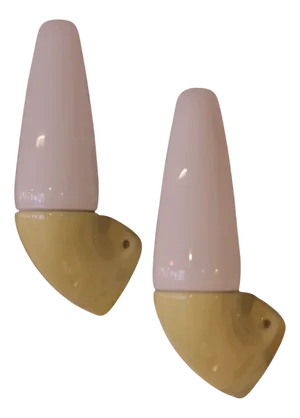 Yellow Model 6035 Wall Lamps by Sigvard Bernadotte for Ifö, 1950s, Set of 2