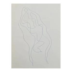 1960s Larry Connatser Abstract Drawing