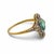 1900-1909 Victorian Emerald Diamond 18k Yellow Gold Ring, Size 8.25 For Sale In Los Angeles - Image 6 of 7