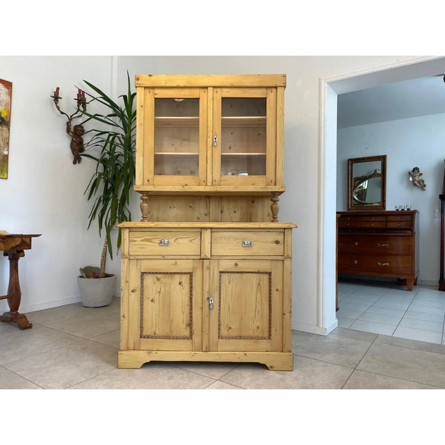 Wilhelminian Natural Wood Cabinet For Sale - Image 3 of 16
