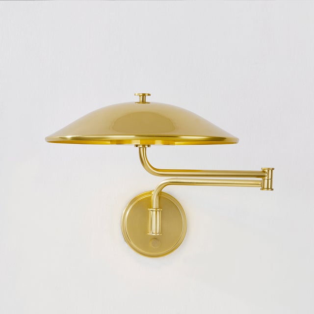 Hudson Valley Lighting Hudson Valley Lighting Brockville 11.75 in. 1 Light Wall Sconce in Aged Brass Finish For Sale - Image 4 of 6