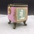 1920's Antique Art Deco Period Henri Ardant Limoges Pate Sur Pate Square Pink/ Gold/ Black Cache Pot For Sale - Image 9 of 12