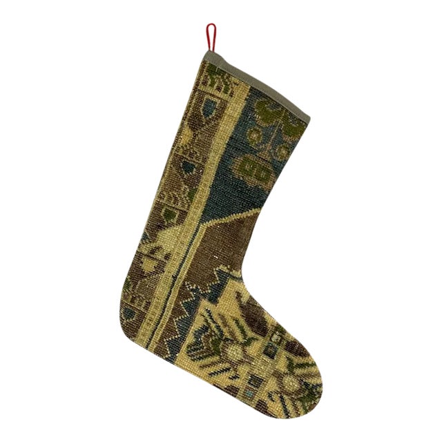 Turkish Kilim Rug Christmas Stocking For Sale