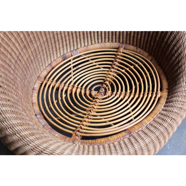 Wood Rattan Lounge Chair by Isamu Kenmochi, Circa 1960s For Sale - Image 7 of 12