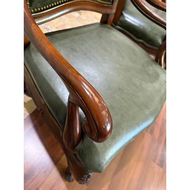 Wood Late 20th Century Louis XV-style Carved Wood Armchairs - Set of 2 For Sale - Image 7 of 12