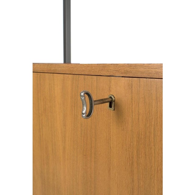 Freestanding Modular Cabinet in Teak Veneer For Sale - Image 6 of 9