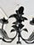 1960s Vintage French Black Tole Chandelier, 1960s For Sale - Image 5 of 18