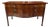 Antique 1790–1805 English George III Hepplewhite Serpentine Sideboard W/Solid Slab Top Faux Drawer Fronts, Concealed Twin Cabinets & Side Access Door For Sale