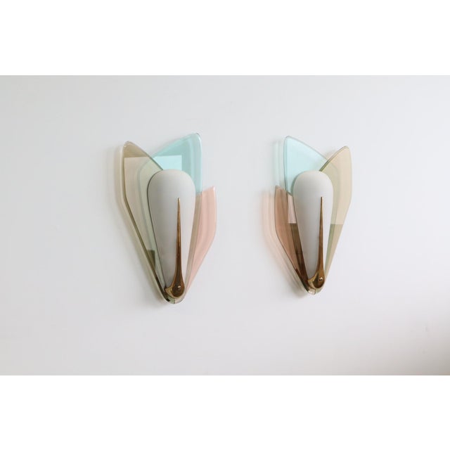 Vintage Wall Lights by Max Ingrand for Fontana Arte, Italy, 1955, Set of 2 For Sale - Image 18 of 18