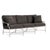 Brown Jordan Venetian Sofa, Dove frame with Fusion Charcoal fabric For Sale - Image 12 of 12