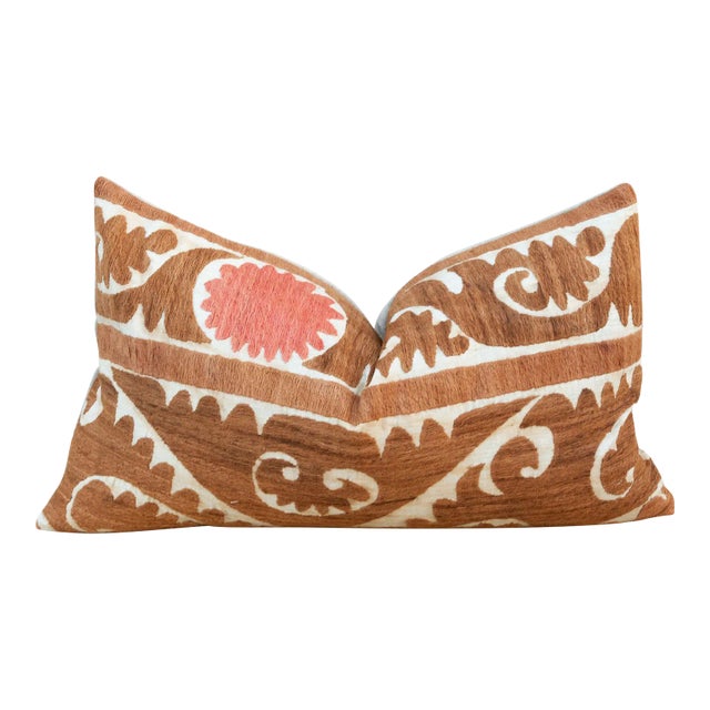 Aisara Thuja Suzani Lumbar Pillow For Sale
