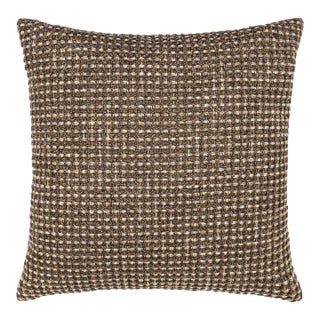 The House Of Scalamandré Heatherton Square Pillow In Walnut For Sale