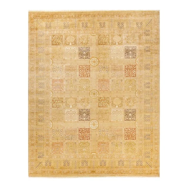 Ivory Mogul, One-of-a-Kind Hand-Knotted Area Rug in Ivory, 8' 1" x 10' 2" For Sale - Image 8 of 8