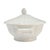 Mid-Century Limoges France White Porcelain Scalloped Covered Tureen For Sale - Image 14 of 18
