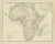 Antique map titled 'Africa'. Original antique map of Africa. This map originates from the ‘Royal Atlas of Modern...