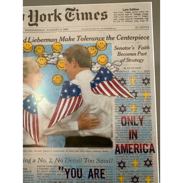 Titled August 9, 2000 this Nancy Chunn NYC original art print collage is signed and numbered 16/200. Artist Chunn explores...