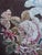 Pair of Framed French Embrodery Floral Tapestries For Sale - Image 4 of 14