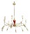 1950's Modern Large 18 Arm Brass Italian Chandelier By Lumi For Sale