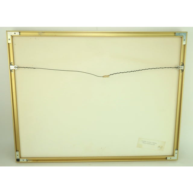 Three Dimensional Folk Art Mixed Media Painting French Countryside Scene For Sale - Image 10 of 12