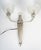 Pair of silver-plated bronze wall sconces with glass tulip shades, art deco, 1930. Pair of art deco-era wall sconces,...