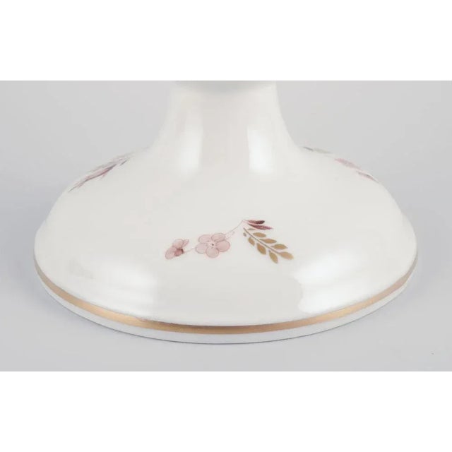 Brown Rose Centerpiece with Gold Edge from Royal Copenhagen, 1980s For Sale - Image 6 of 8