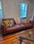 Midcentury Modern Cognac Leather Sofa 91" New With Tag For Sale - Image 4 of 12
