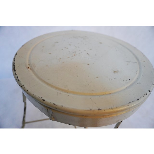 Antique Metal Twisted Ice Cream Parlor Stool For Sale - Image 11 of 11