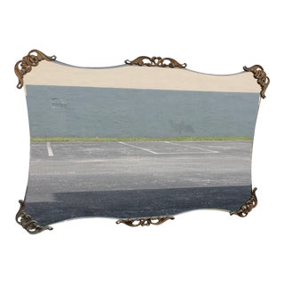 XL 1940's French Regency Parlor Wall Mirror For Sale