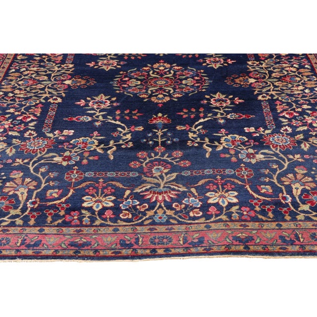 Antique Persian Kerman Rug, 04'02 X 06'02 For Sale - Image 4 of 10