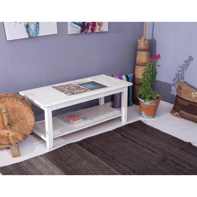 Gray Vintage Modern Kilim Rug For Sale In Los Angeles - Image 6 of 6