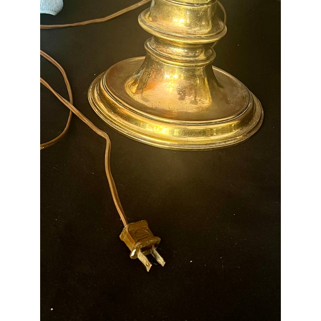Brass Vintage Brass Table Lamp Stiffel For Sale - Image 8 of 11
