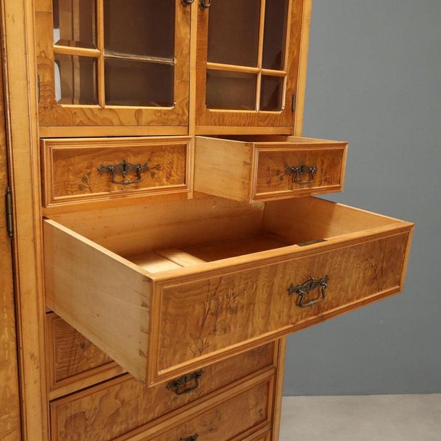 Brown Liberty Wardrobe in Ash and Maple by Ernesto Basile For Sale - Image 8 of 13