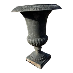 Late 20th Century Estate Sized Cast Iron Garden Urn