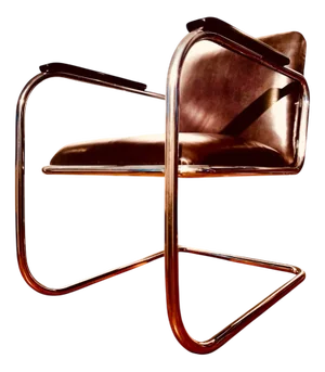 Model RS7 Chrome-Plated Steel Tube Cantilever Armchair by Heinz and Bodo Rasch for Mauser Werke Waldeck, Germany, 1932