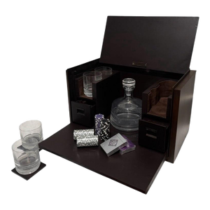 Ralph Lauren Brobham Vice Box Cocktail Poker Set - 16 Pieces