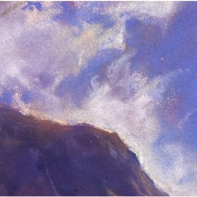 2000 - 2009 Beneath Ingram Falls Morning by Bruce A Gómez | Pastel on paper Landscape of mountains and sky. For Sale - Image 5 of 5