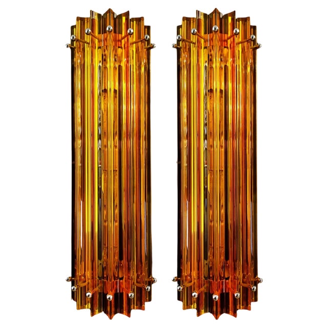 Mid-Century Italian Wall Sconces, 1990s, Set of 3 For Sale