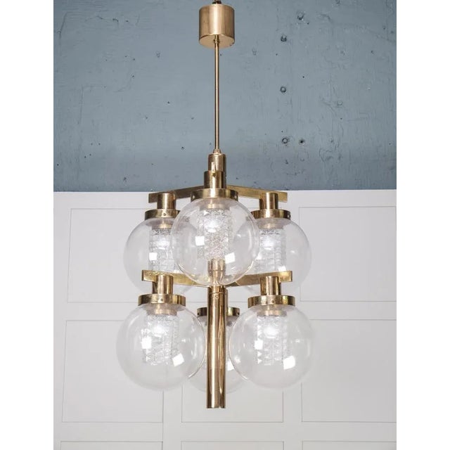 1960s Brass Chandeliers from Hans-Agne Jakobsson, 1960s For Sale - Image 5 of 13