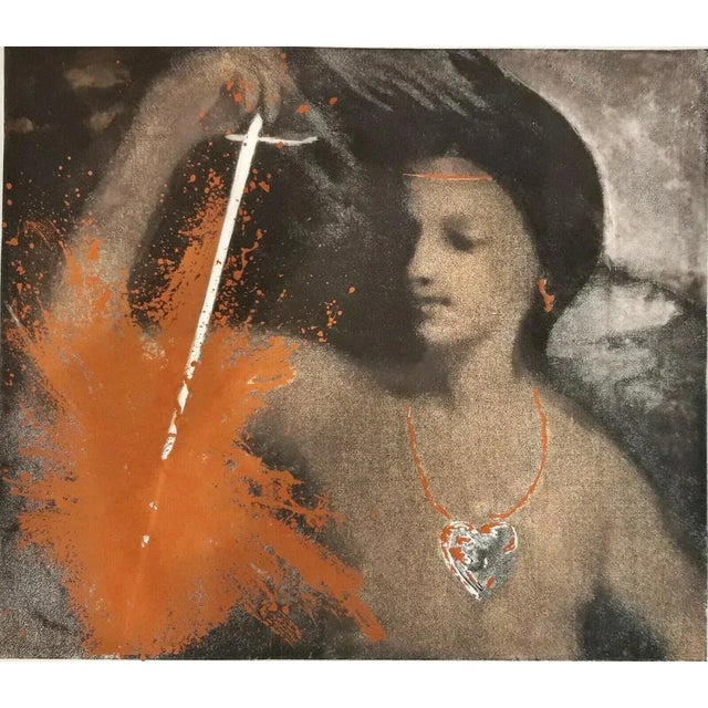 Fendente, 1990 Omar Galliani For Sale - Image 3 of 3