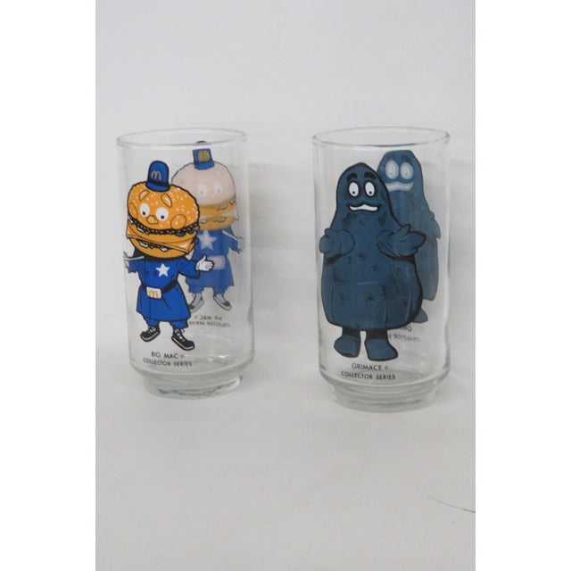 1977 McDonalds Collector Series 2pc Drinking Glasses Big Mac and Grimace For Sale In Miami - Image 6 of 12