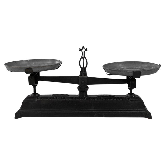 19th Century French Iron & Zinc Scale For Sale - Image 15 of 18