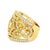 Contemporary 2.23 Carats Diamond Antique-Style 18k Yellow Gold Band Ring Size 6.75 For Sale - Image 3 of 4