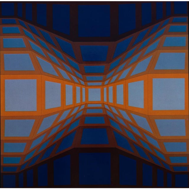 Victor Vasarely (1906-1997) KEK-EG-II Heliogravure after a work by the artist On heavy paper, 27 x 27 cm (approx. 11 x 11...
