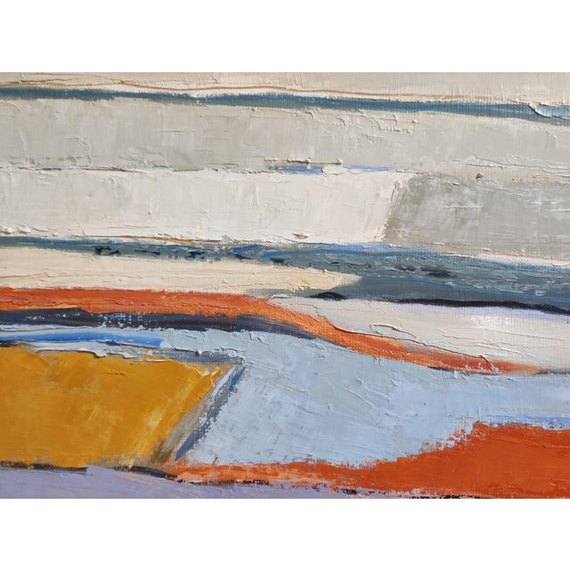 Textile l'Esquisse Du Silence, Abstract Landscape, Contemporary, Framed by Sophie Dumont For Sale - Image 7 of 8