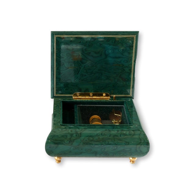 Late 20th Century Italian Inlaid Music Box "Unchained Melody" For Sale - Image 5 of 8